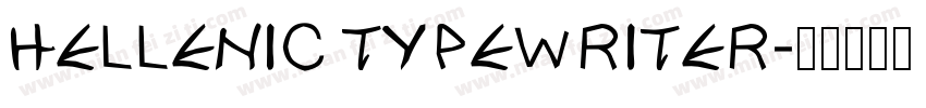 Hellenic Typewriter字体转换